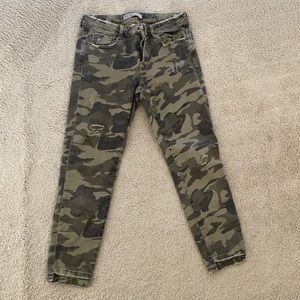 Zara camo denim